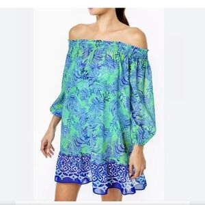 LILLY PULITZER Maribeth Cover-up In Green Size Large